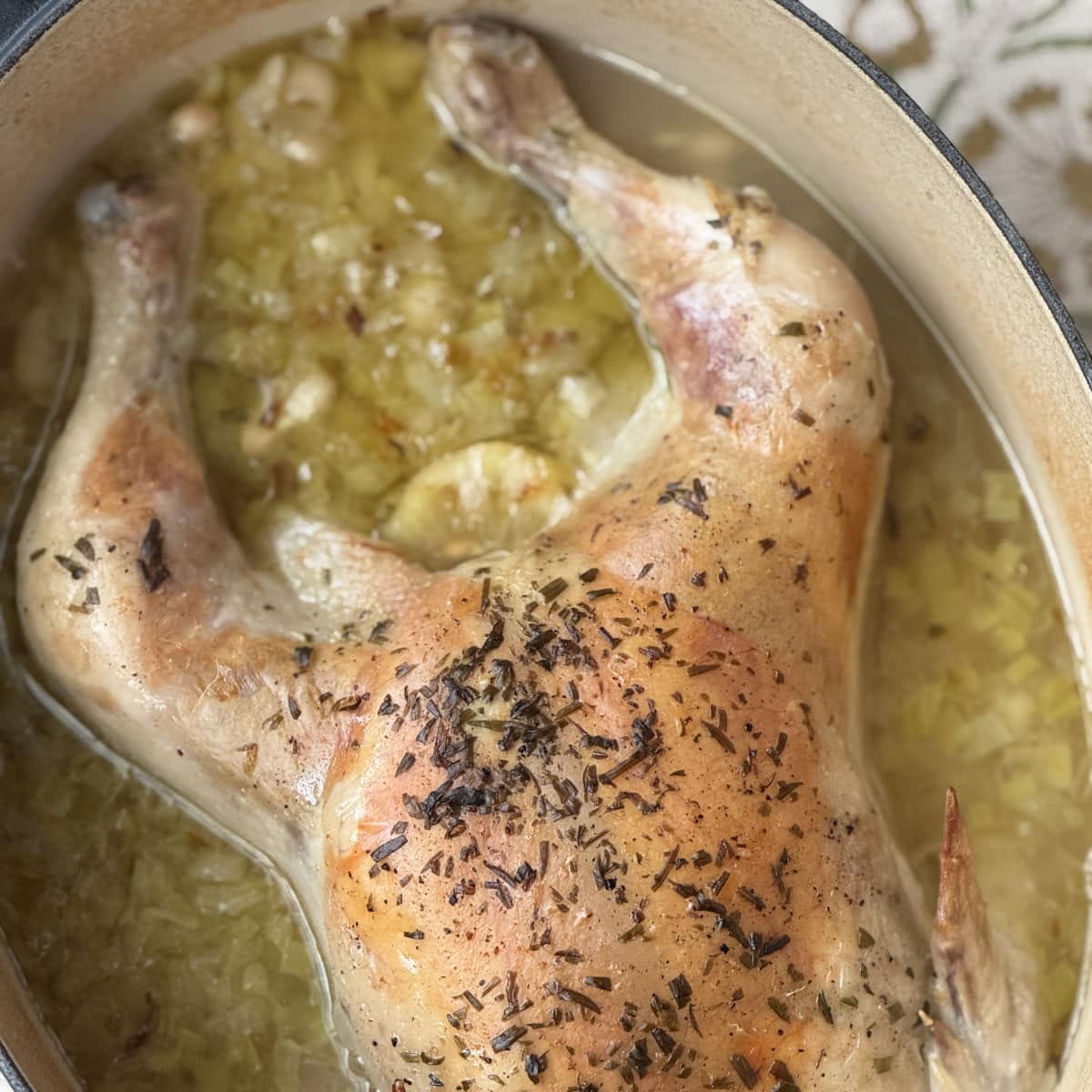 French Chicken in a Pot: Secret to Incredibly Moist Meat